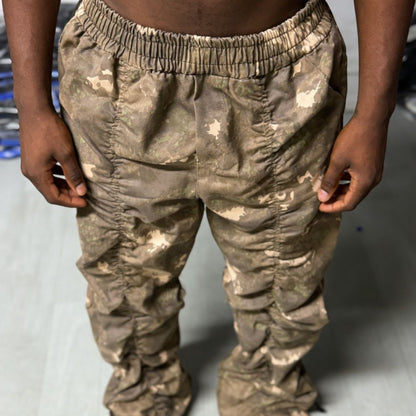 American high-street pleated pants