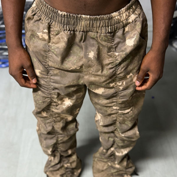 American high-street pleated pants