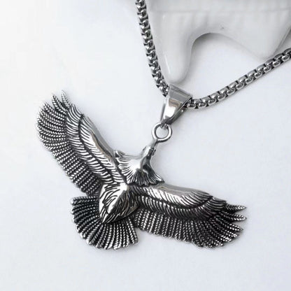 Black Eagle pendant necklace