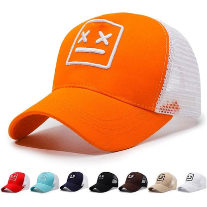 Sun-shading mesh baseball cap