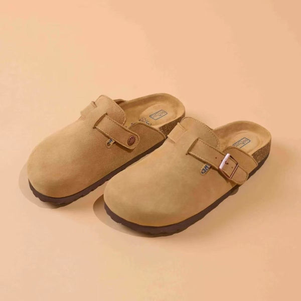 Leather Birkenstock Half Shoes