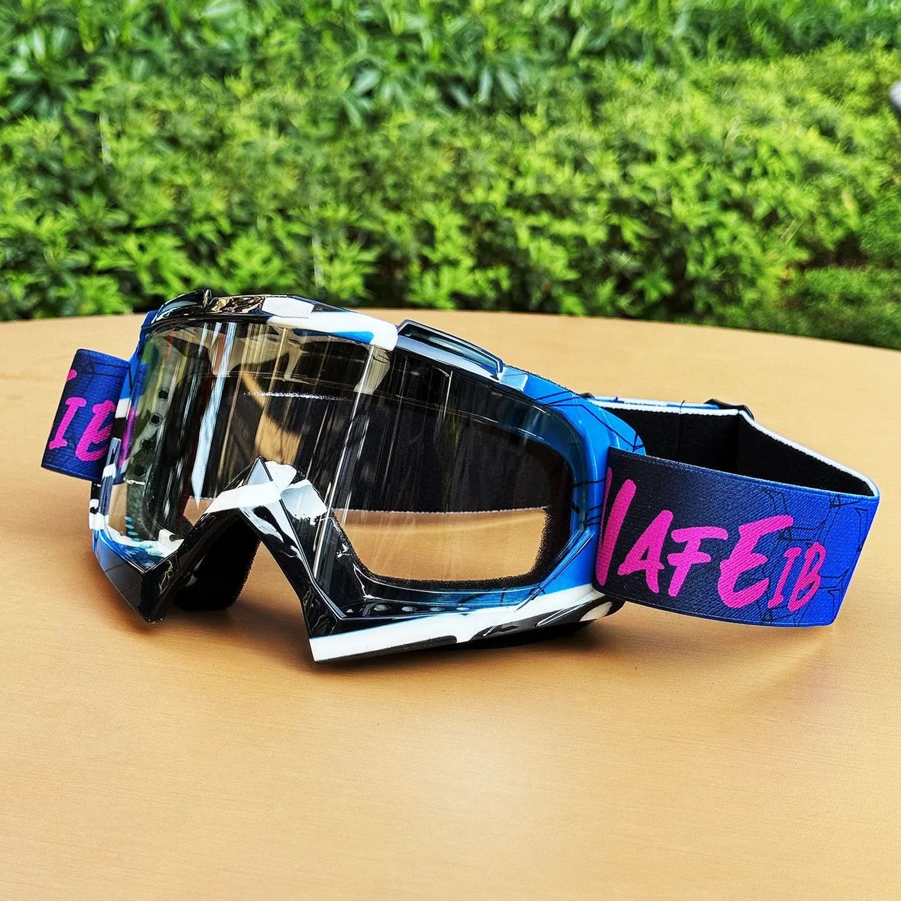 Graffiti goggles for motorcycles,