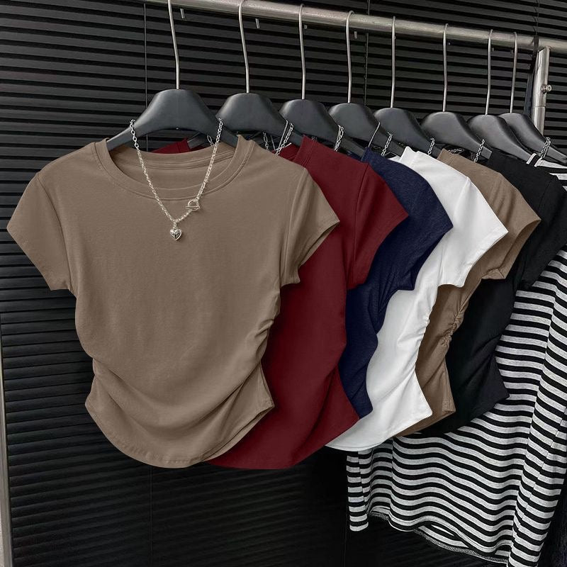 Slim-fit cropped top