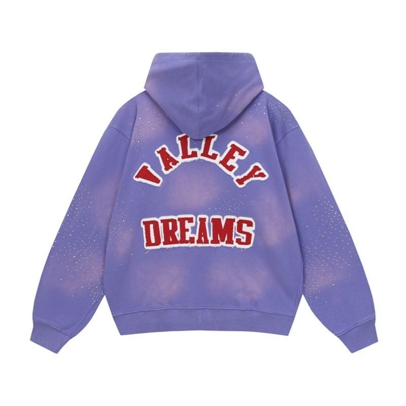 Vale Forever Embroidered Letter Rhinestone