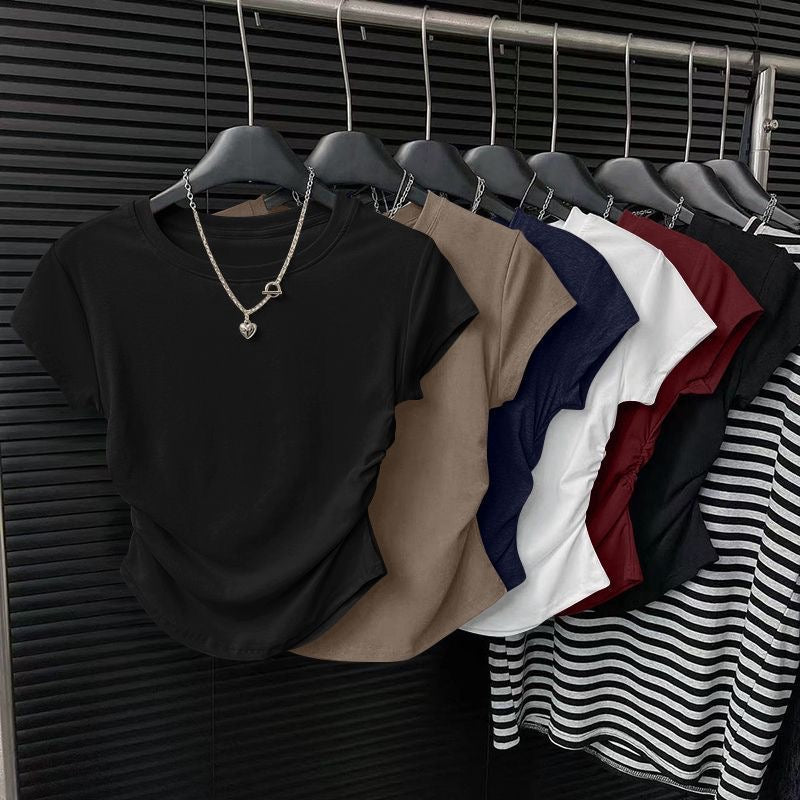 Slim-fit cropped top