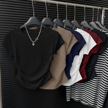 Slim-fit cropped top