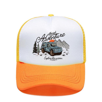 Retro off-road sponge mesh cap