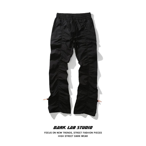 American high -street pleated pants design