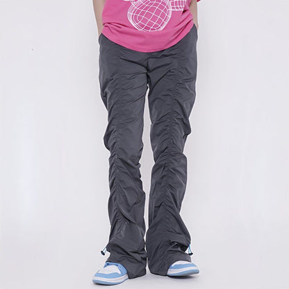 American high -street pleated pants design