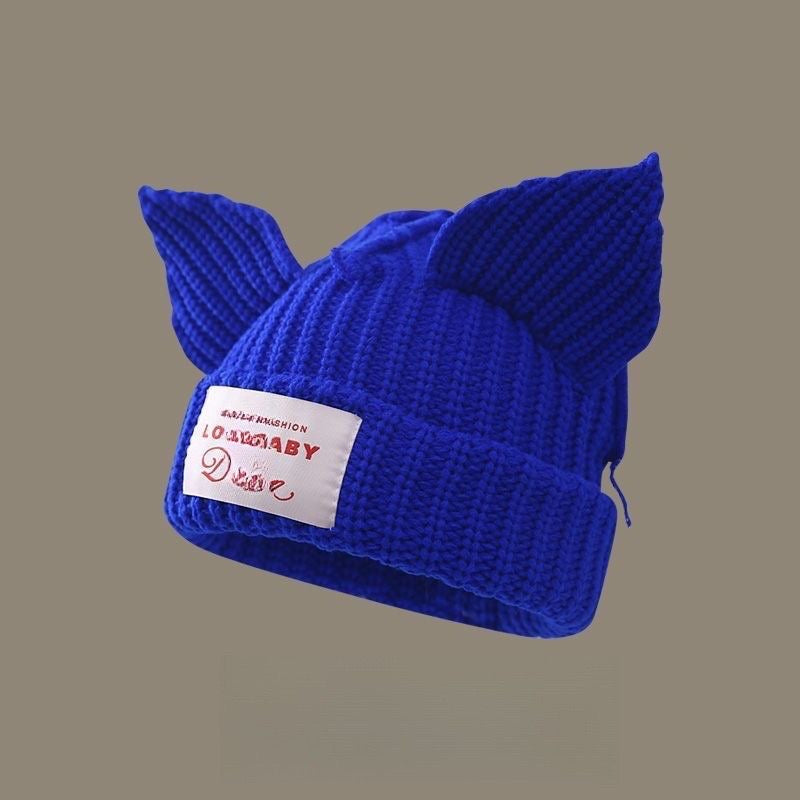 Cute color-blocked pig hat