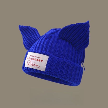 Cute color-blocked pig hat