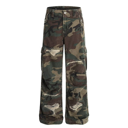 American  DistressedCamouflage Jeans