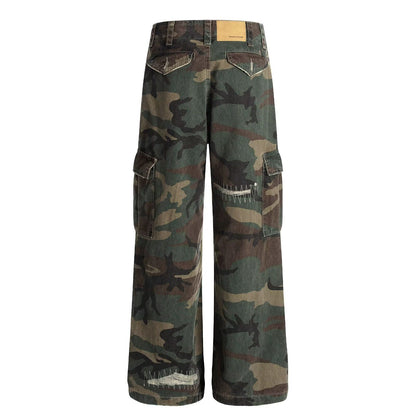 American  DistressedCamouflage Jeans
