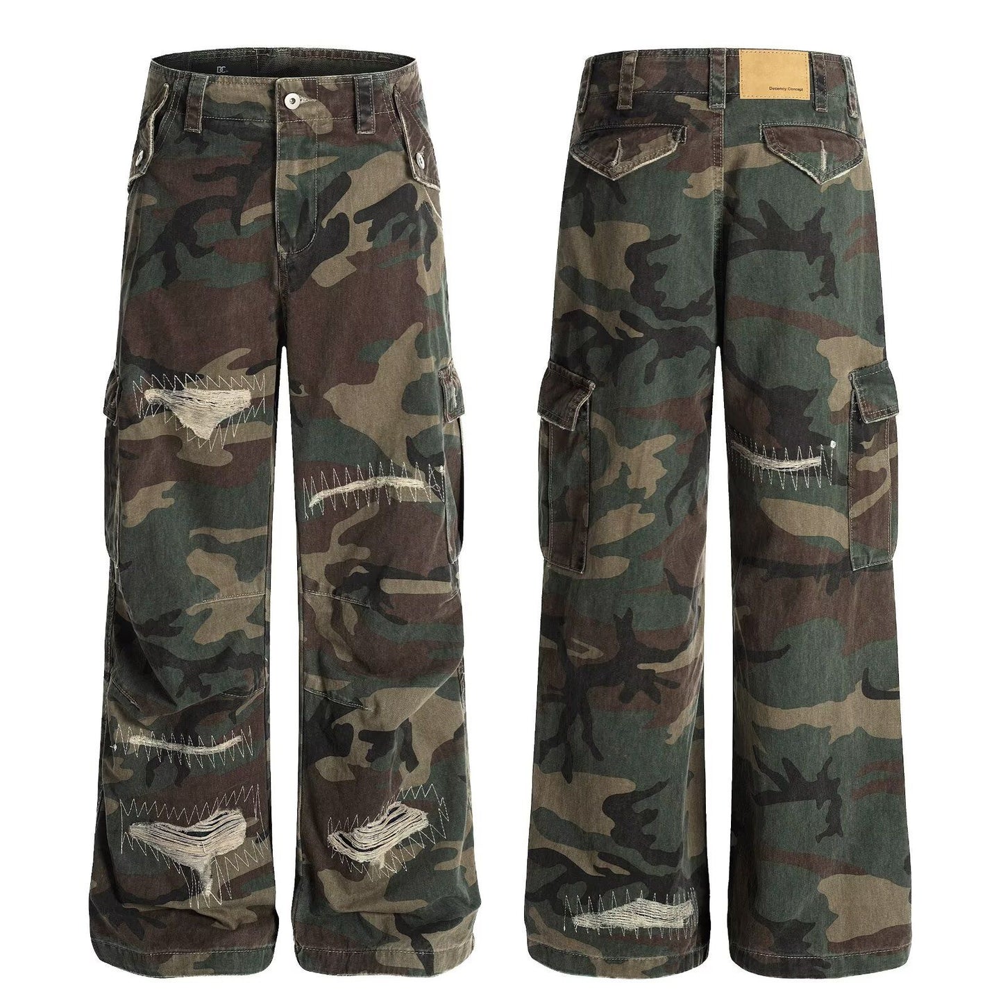 American  DistressedCamouflage Jeans