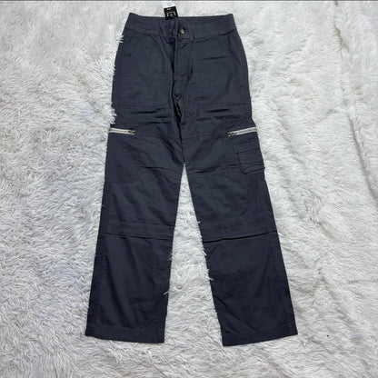 low-waisted wide-leg cargo pants