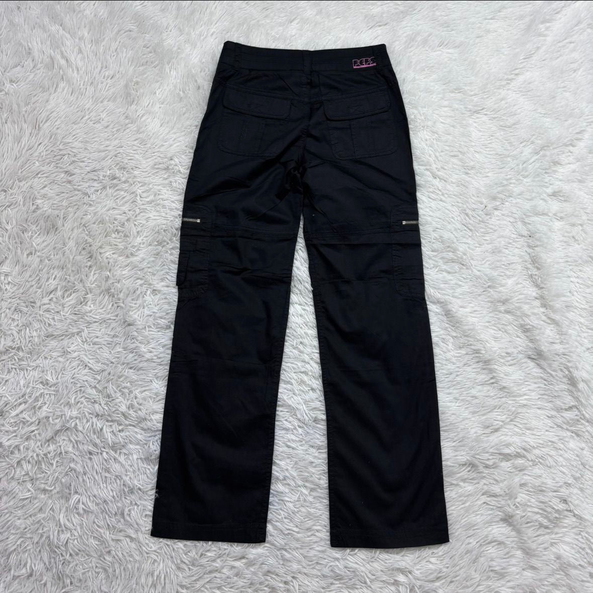 low-waisted wide-leg cargo pants