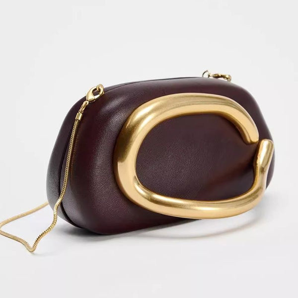 ZARA Shell-Shaped Box-Style Evening Bag