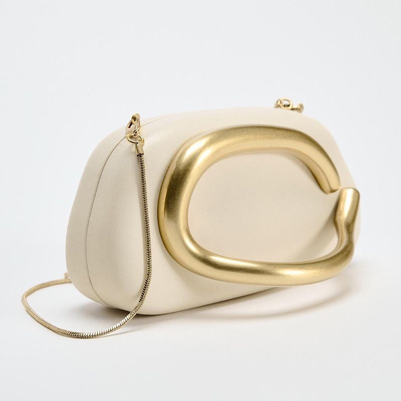 ZARA Shell-Shaped Box-Style Evening Bag