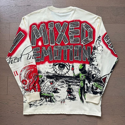 MIXED EMOTION Alien Long sleeve T-Shirt
