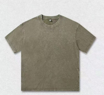 Heavy worn short sleeve T-shirt